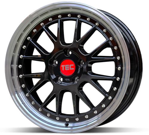 Alu disk TEC GT EVO Black 8x18 5x100 ET40 černý lesklý leštěný