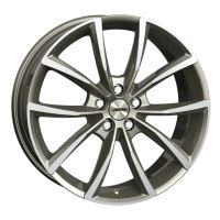 Alu disk AUTEC Astana 9x19, 5x112, 57.1, ET58 Titanium silver polished