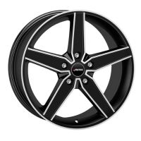 Alu disk AUTEC Delano 8.5x20, 5x112, 70, ET48 Black matt polished