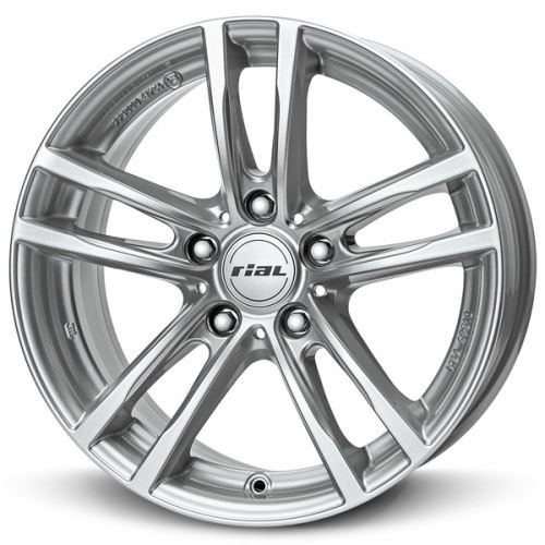 Alu disk RIAL X10 7.5x18, 5x112, 66.5, ET50 polar-silver
