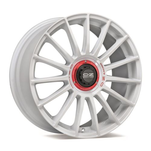 Alu disk OZ SPORT RALLY RACING 7.5x18, 5x100, 68, ET48 RACE WHITE RED LETTERING
