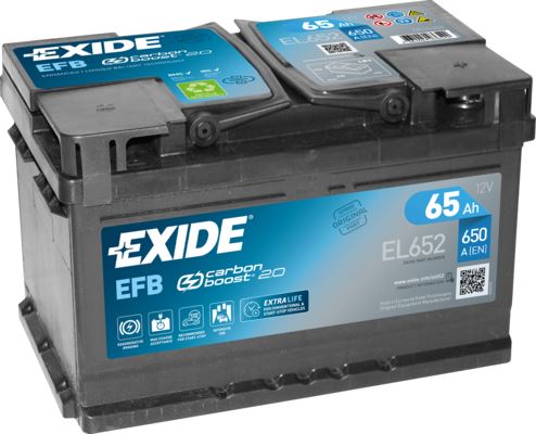 EXIDE Autobaterie Start-Stop EFB 12V 65Ah 720A, 278x175x175mm