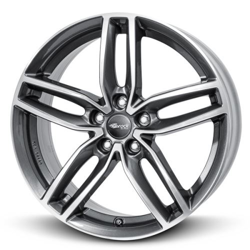 Alu disk Brock RC29 8x18, 5x112, 66.6, ET48 Himalaya Grey Voll-Poliert (HGVP)