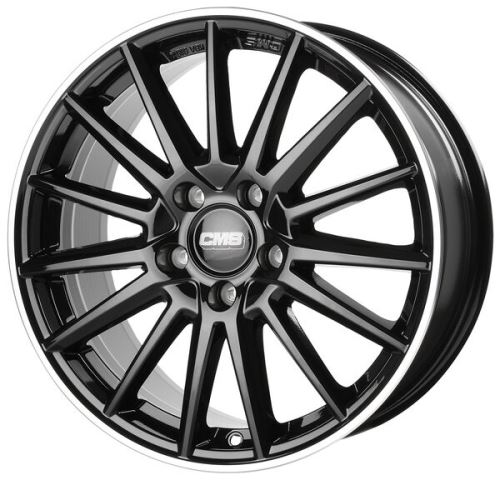 Alu disk CMS C23 6x15, 5x100, 57.1, ET35 Diamond Rim Black