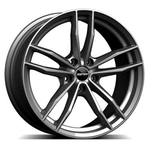 Alu disk GMP Swan 8x18, 5x114.3, 64.1, ET35 Glossy Anthracite